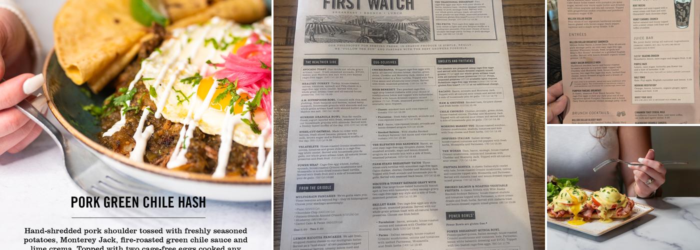 First Watch Menu