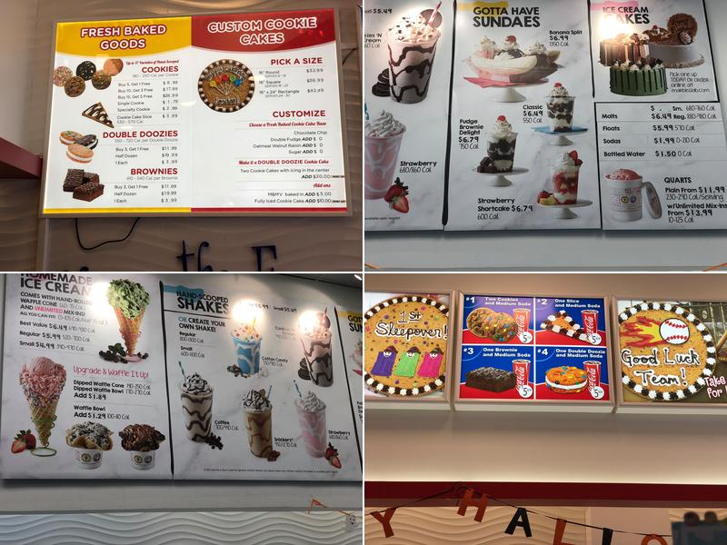 Great American Cookies Menu