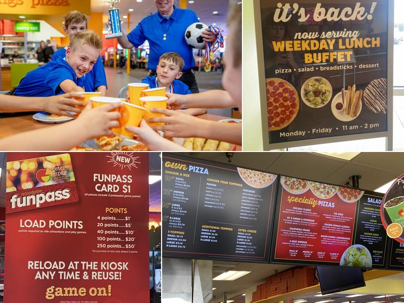 Peter Piper Pizza Menu