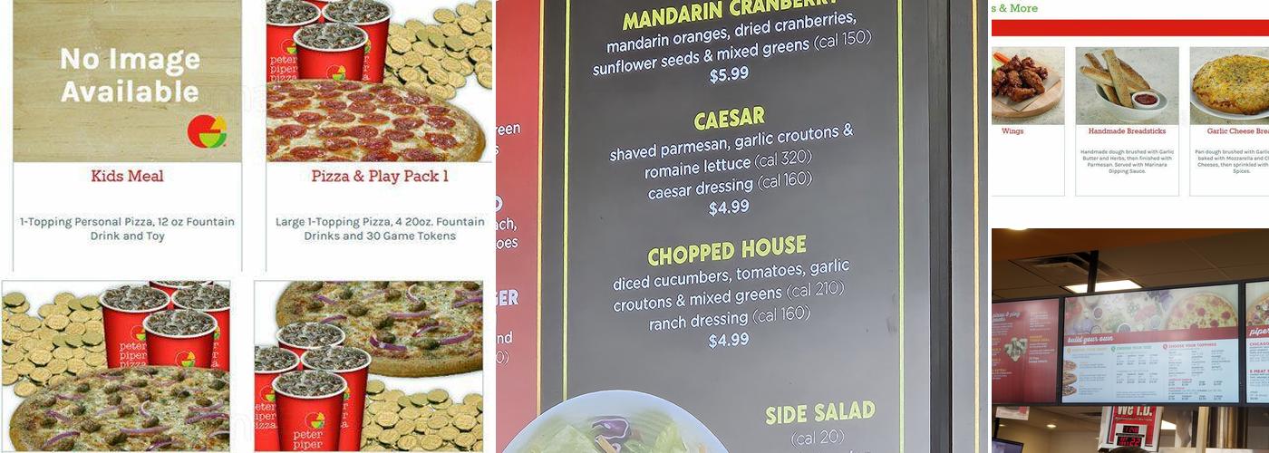 Peter Piper Pizza Menu