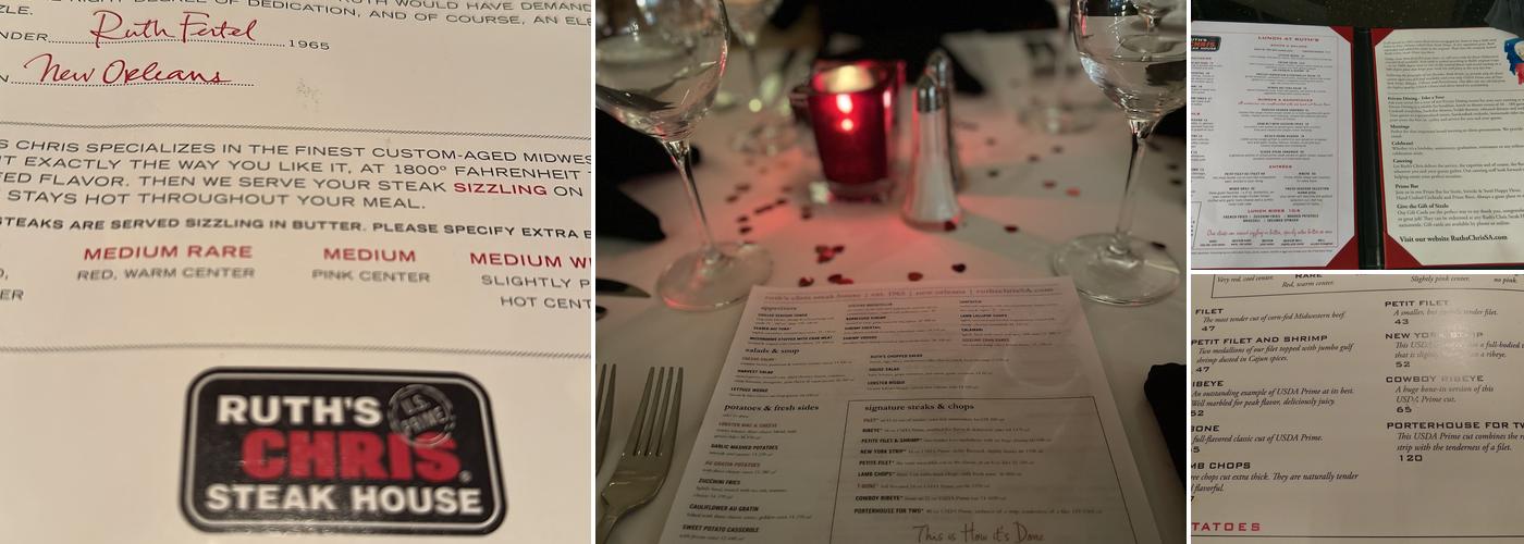 Ruth's Chris Steak House Menu