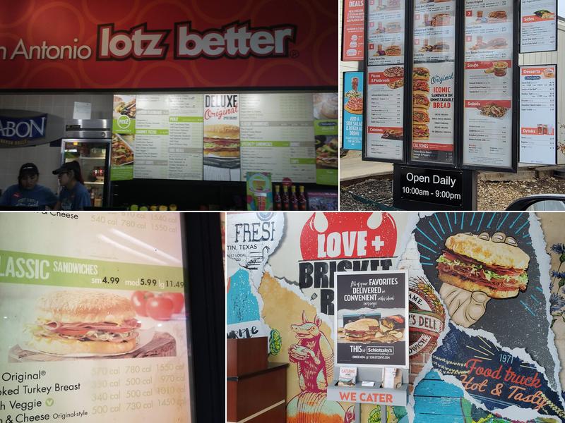 Schlotzsky's Menu
