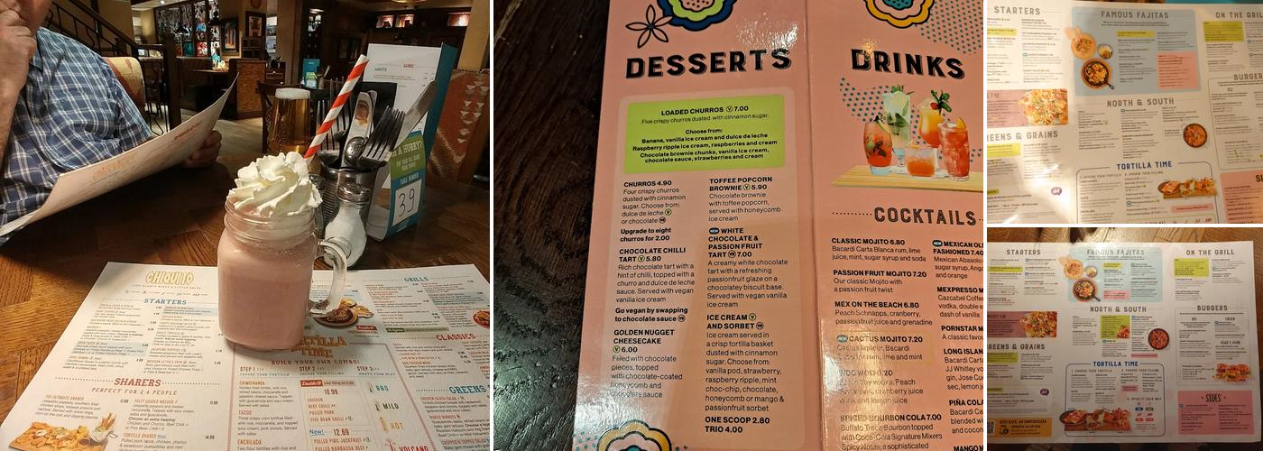 Chiquito Menu