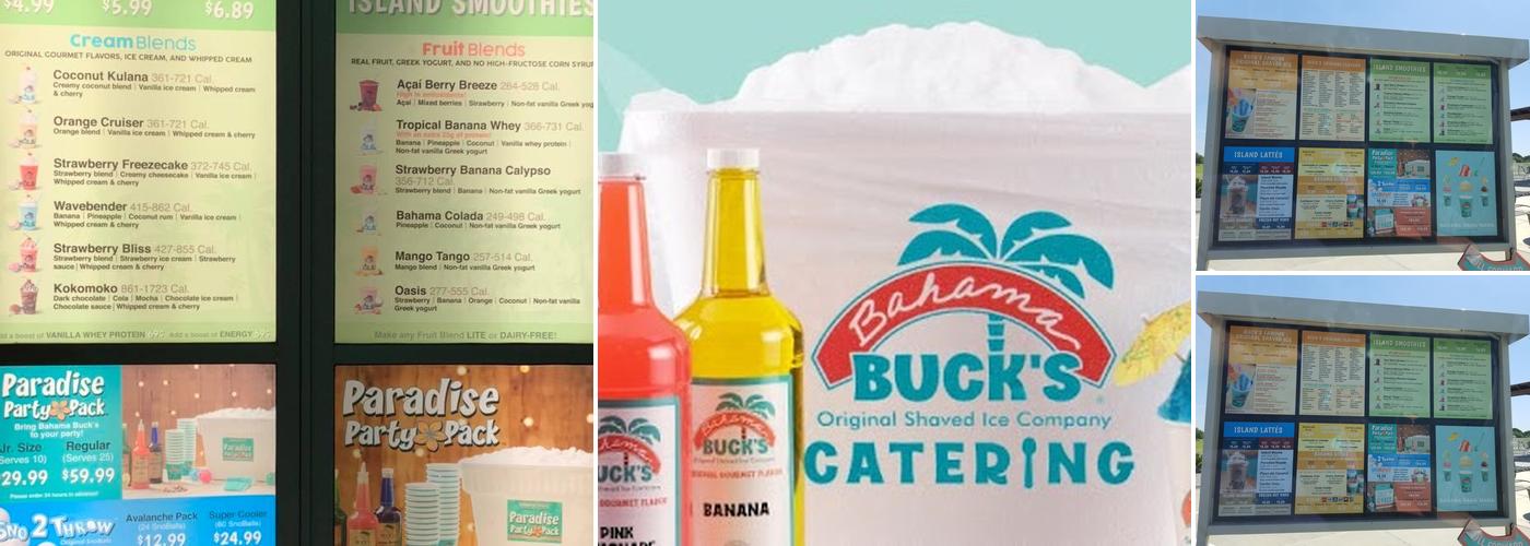 Bahama Buck's - Double Oak Menu