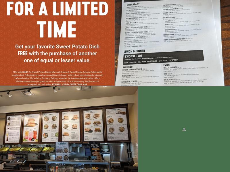 Corner Bakery Menu