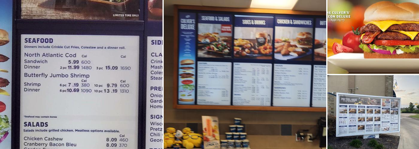 Culver’s Menu