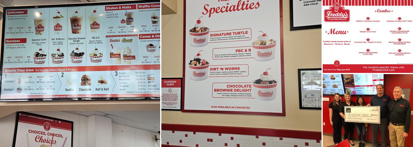 Freddy's Frozen Custard & Steakburgers Menu