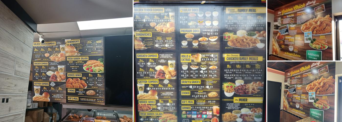 Golden Chick Menu