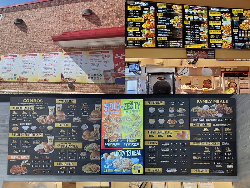 Golden Chick Menu