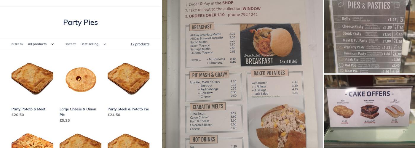 Martins Bakers & Sandwich Makers Menu