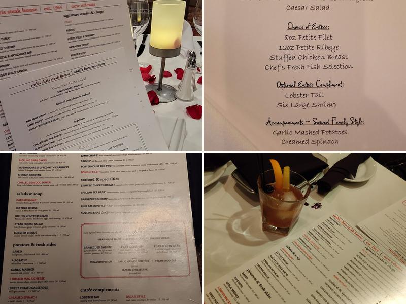 Ruth's Chris Steak House Menu