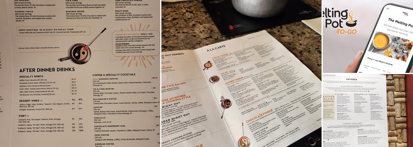 The Melting Pot Menu