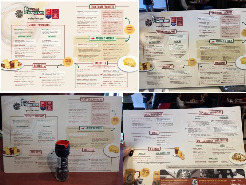 The Original Pancake House Menu