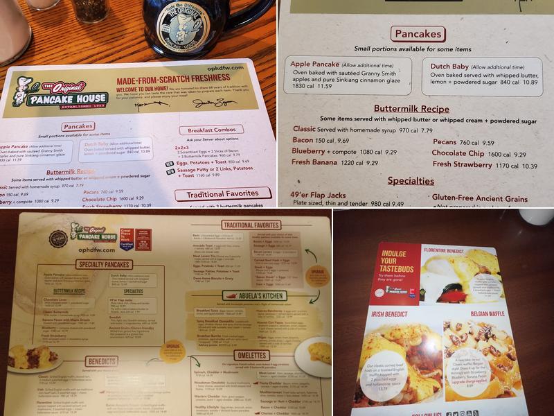 The Original Pancake House Menu