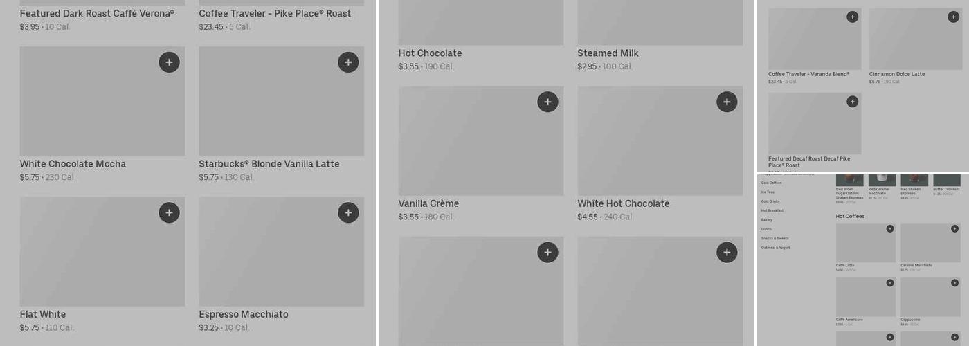 Starbucks Menu