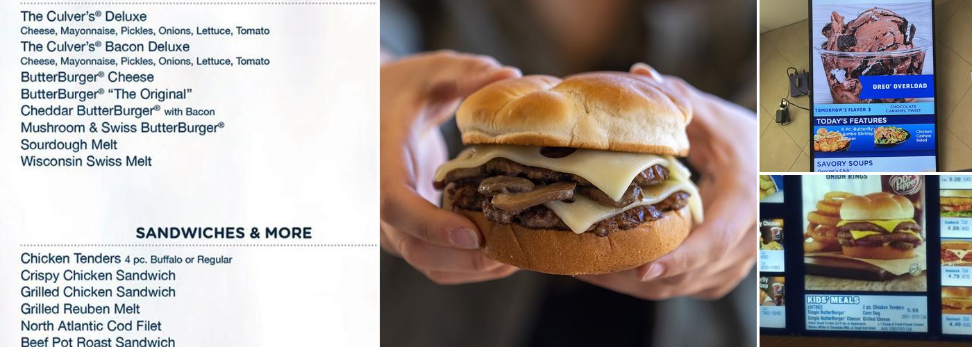 Culver’s Menu