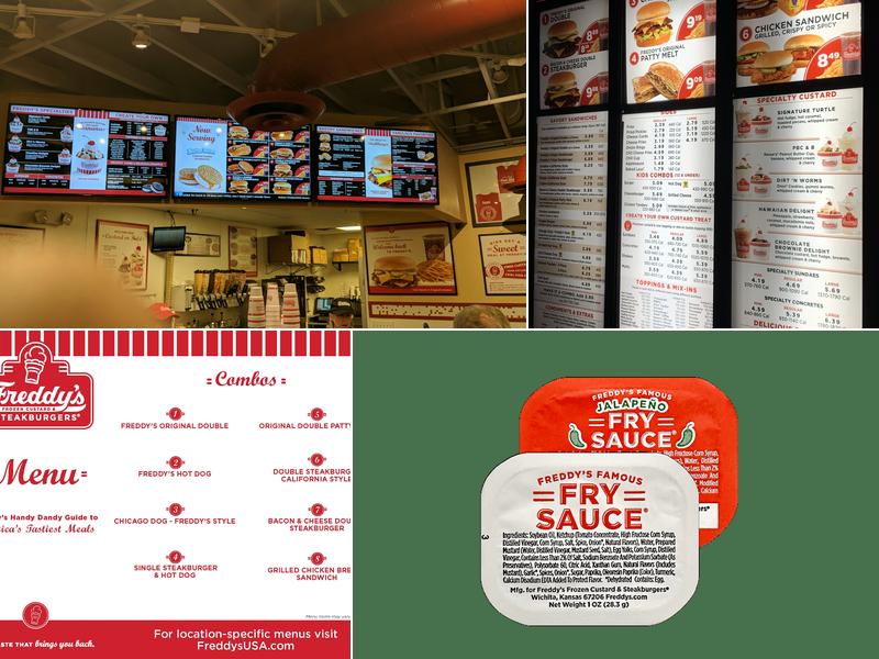 Freddy's Frozen Custard & Steakburgers Menu