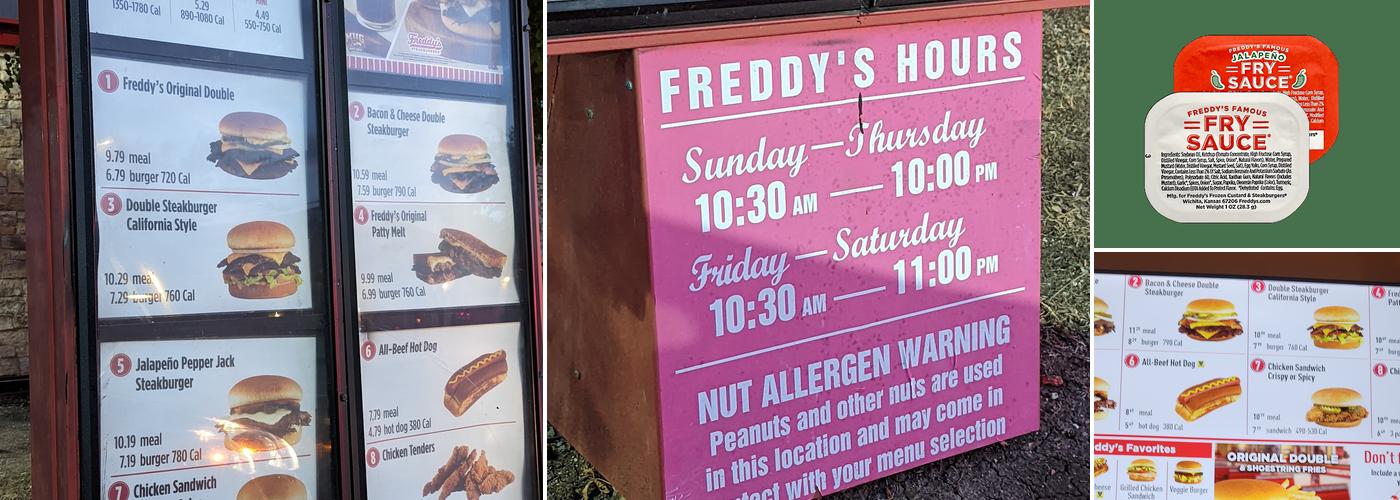 Freddy's Frozen Custard & Steakburgers Menu