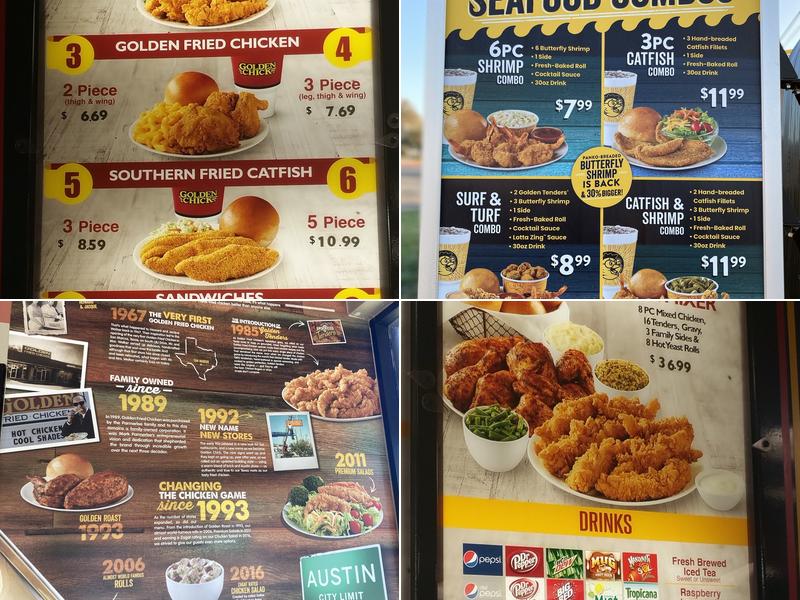 Golden Chick Menu