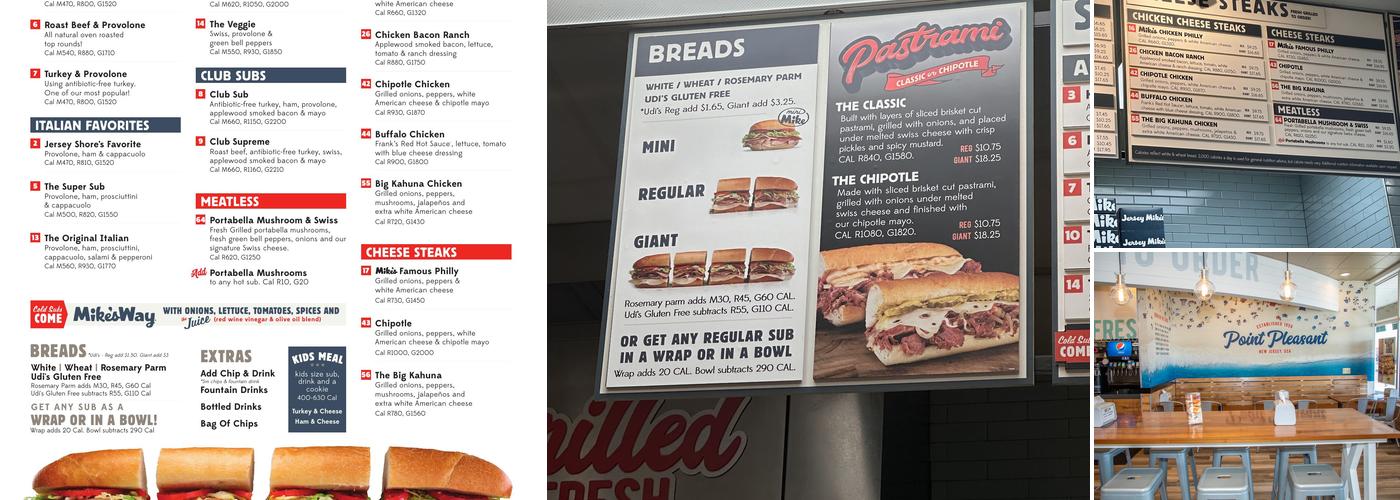 Jersey Mike's Subs Menu