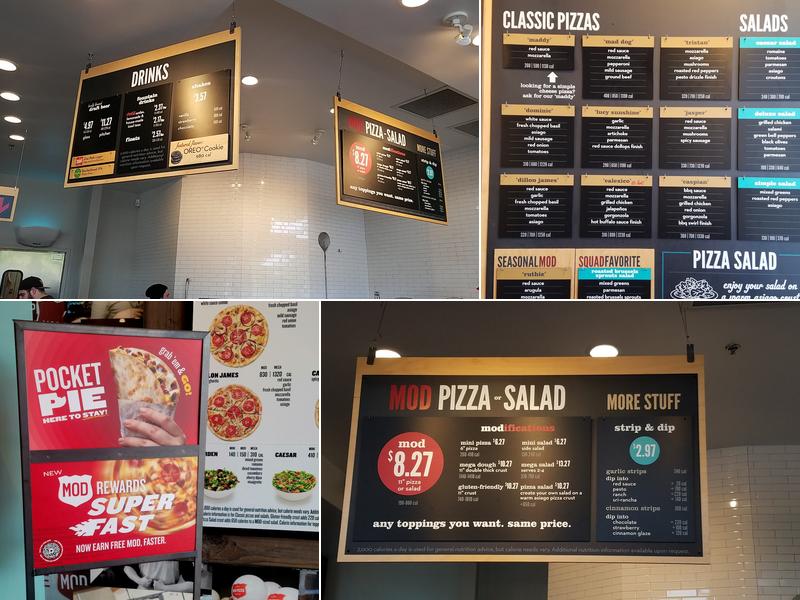 MOD Pizza Menu