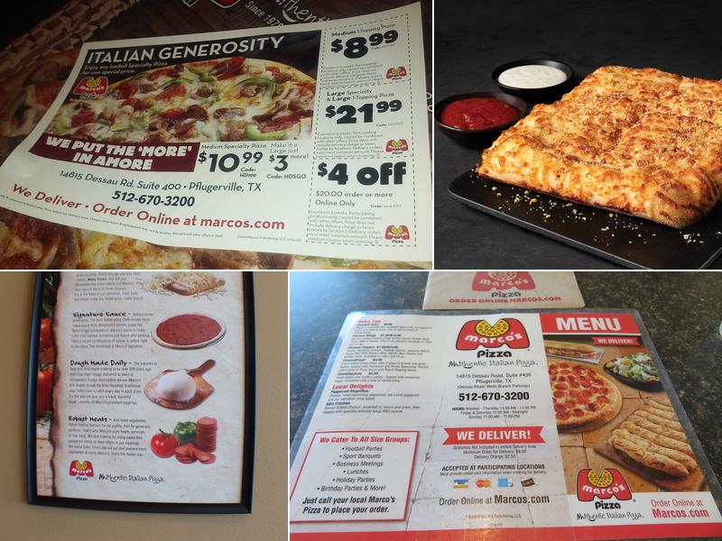 Marco's Pizza Menu