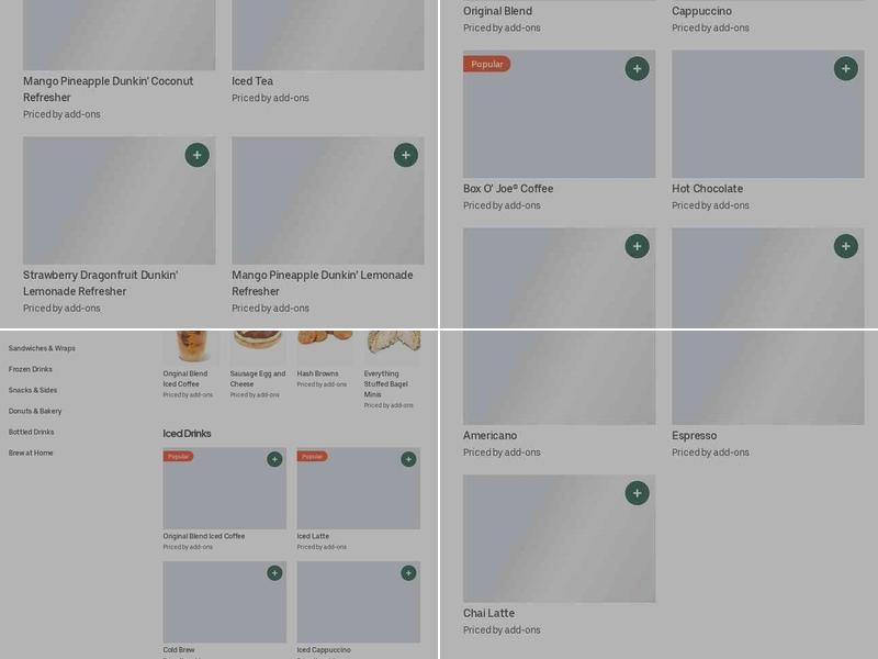 Dunkin' Menu