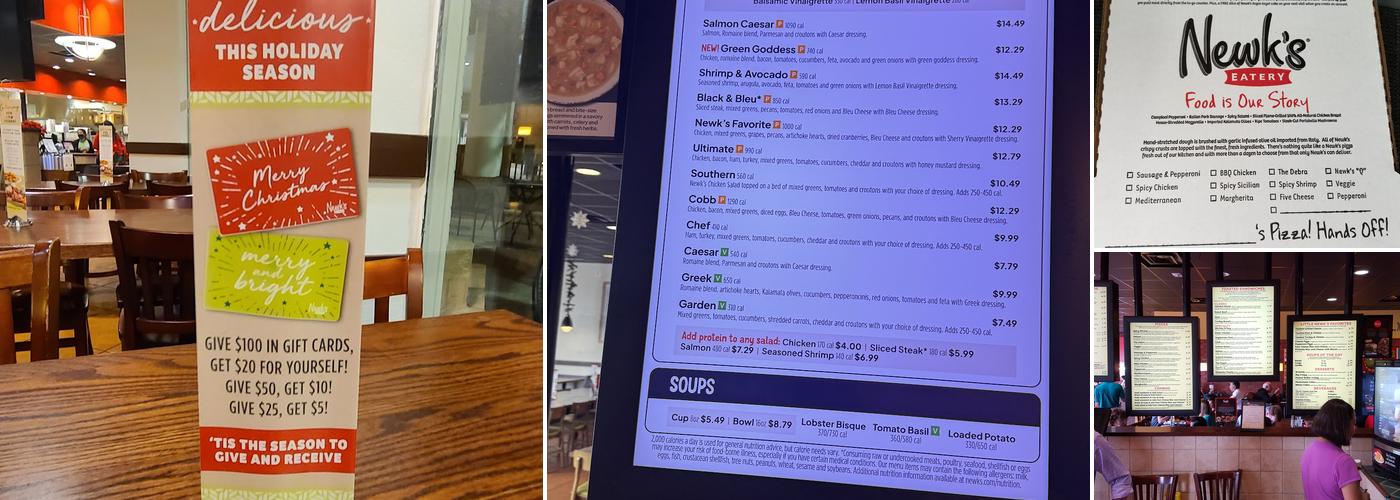 Newk's Eatery Menu
