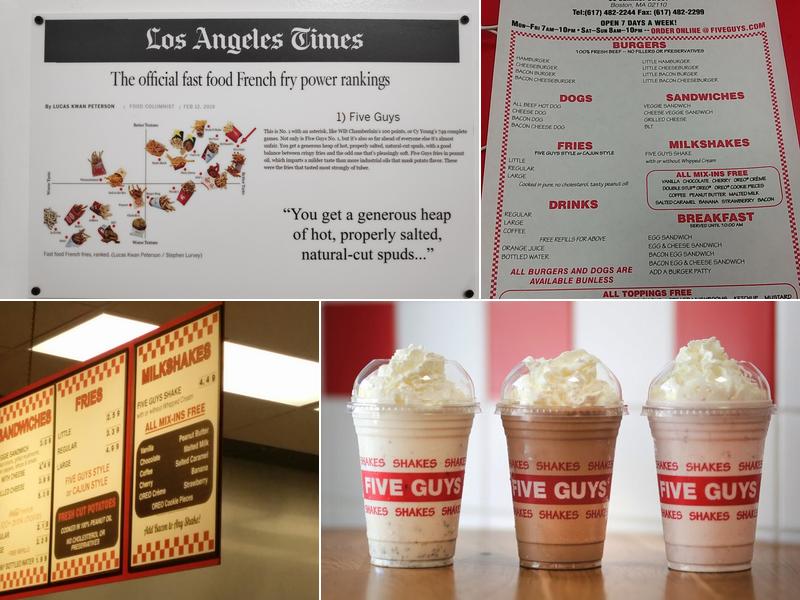 Five Guys Menu