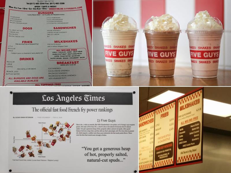 Five Guys Menu
