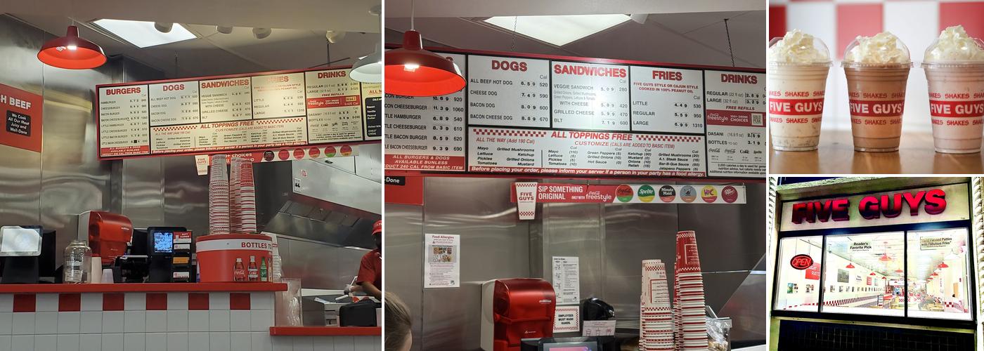 Five Guys Menu