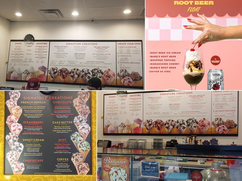Cold Stone Creamery Menu