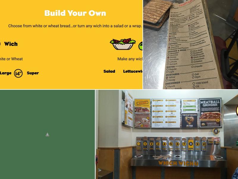 Which Wich Menu