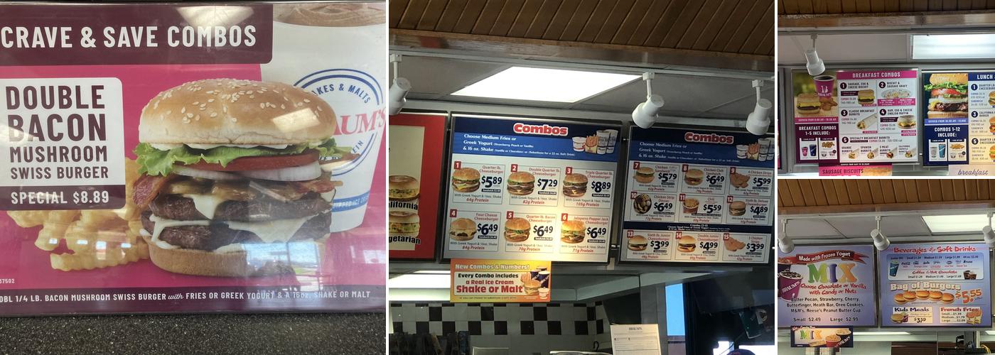 Braum's Ice Cream & Dairy Store Menu