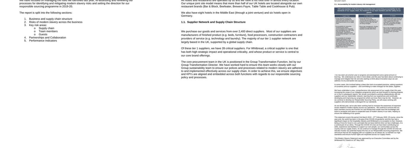 Premier Inn Manchester (Sale) hotel Menu