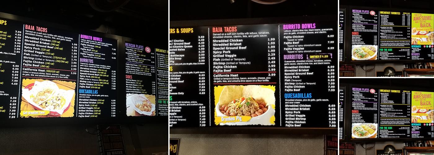 Fuzzy's Taco Shop Menu