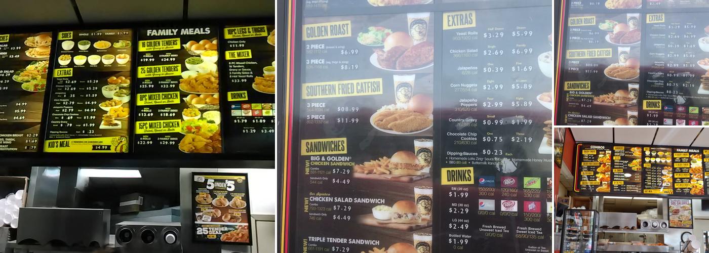 Golden Chick Menu