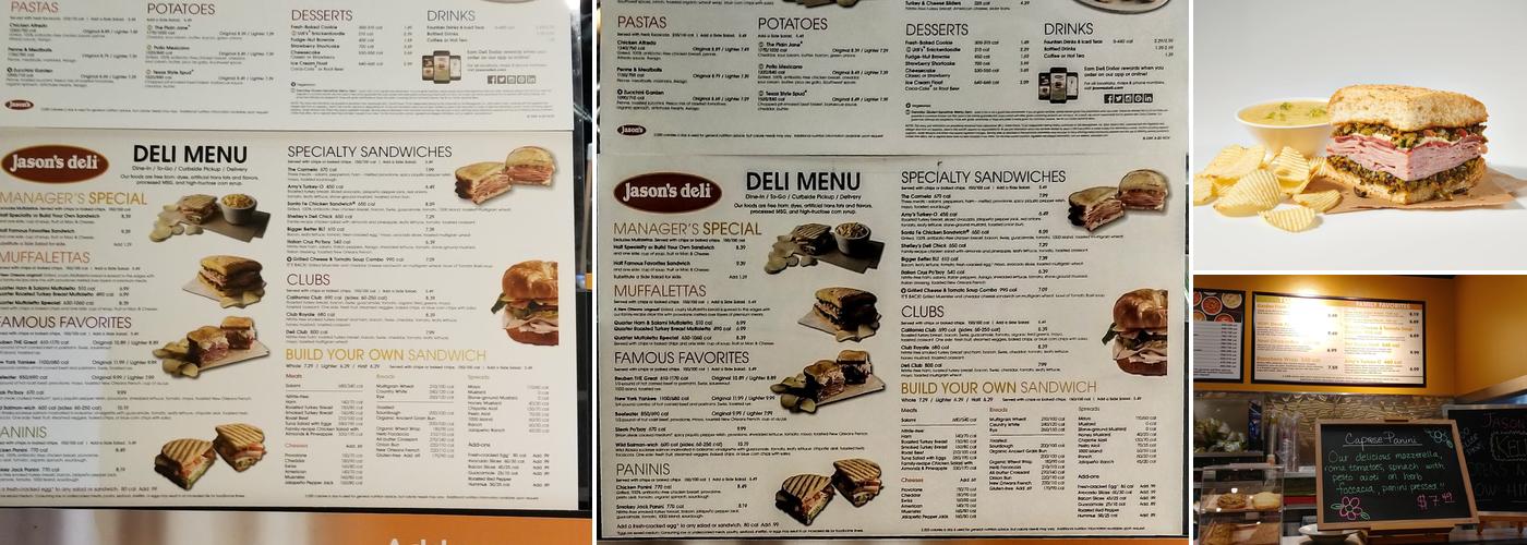 Jason's Deli Menu