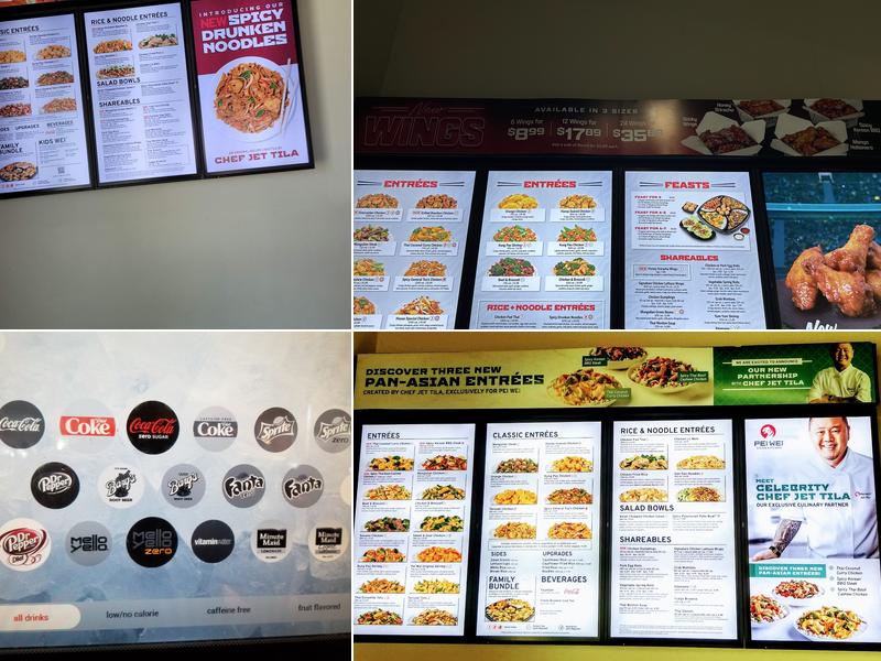 Pei Wei Asian Kitchen Menu