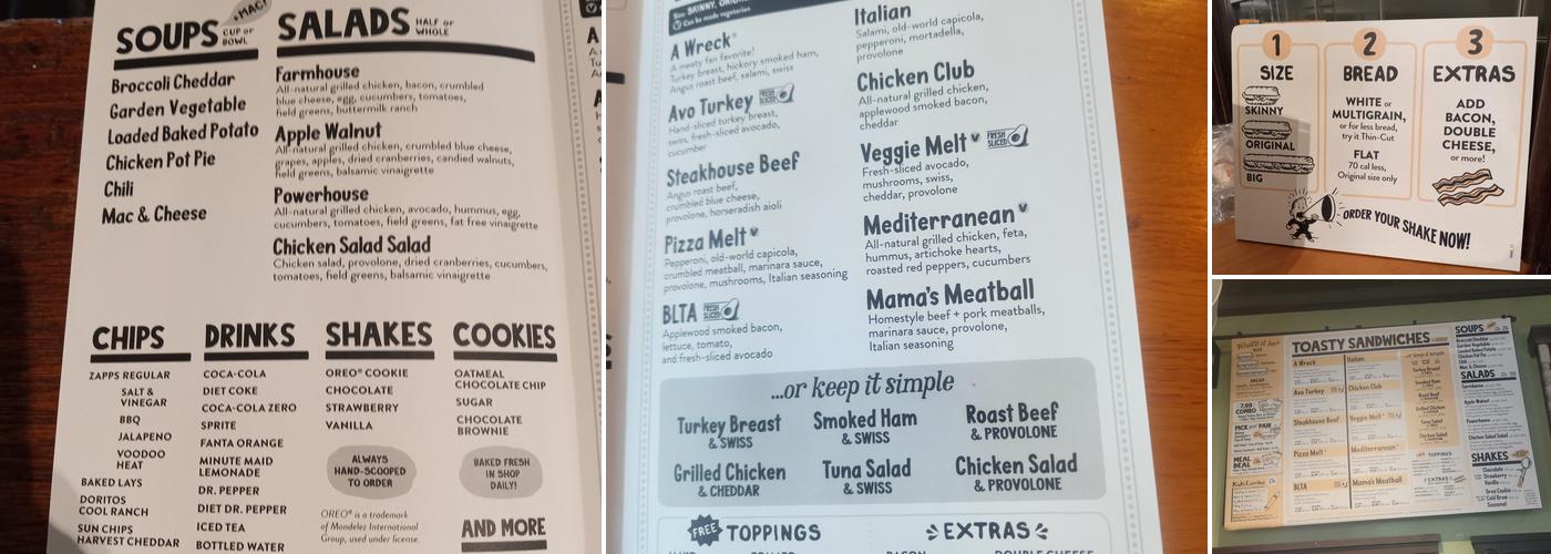 Potbelly Menu