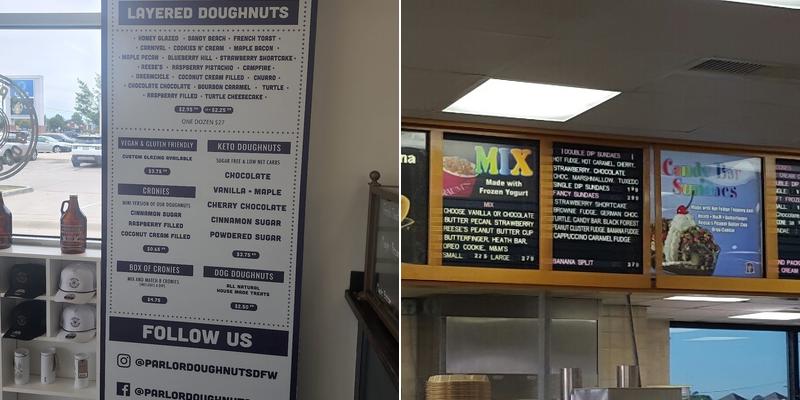Braum's Ice Cream & Dairy Store Menu