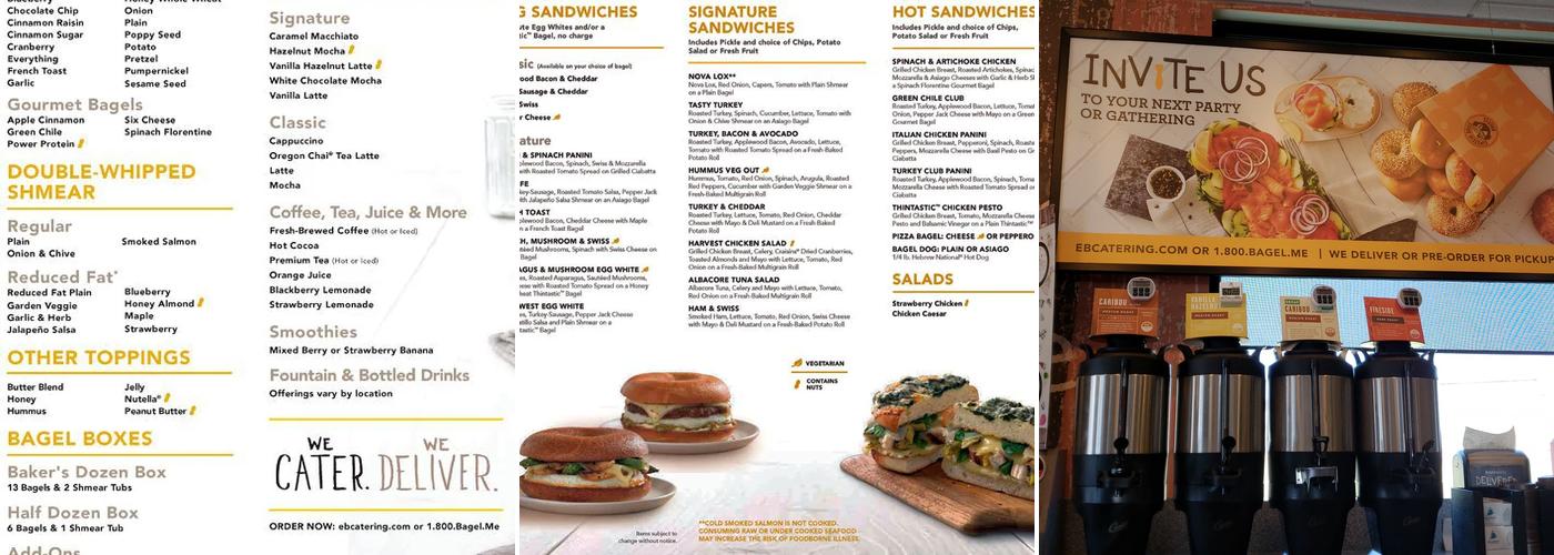 Einstein Bros. Bagels Menu
