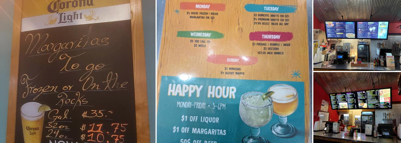 Fuzzy's Taco Shop Menu