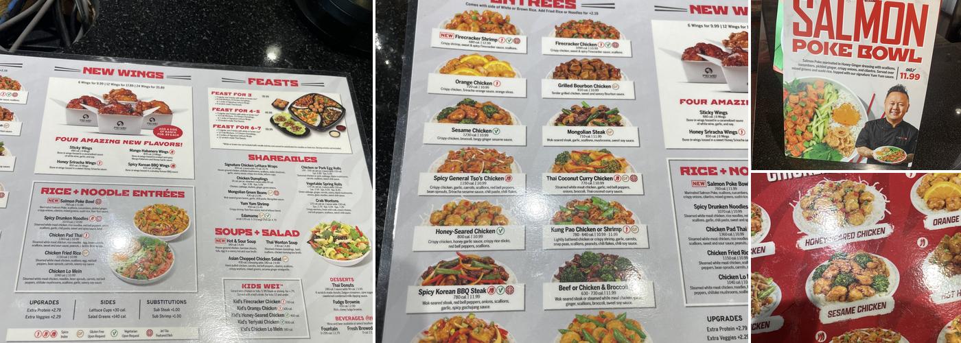 Pei Wei Asian Kitchen Menu