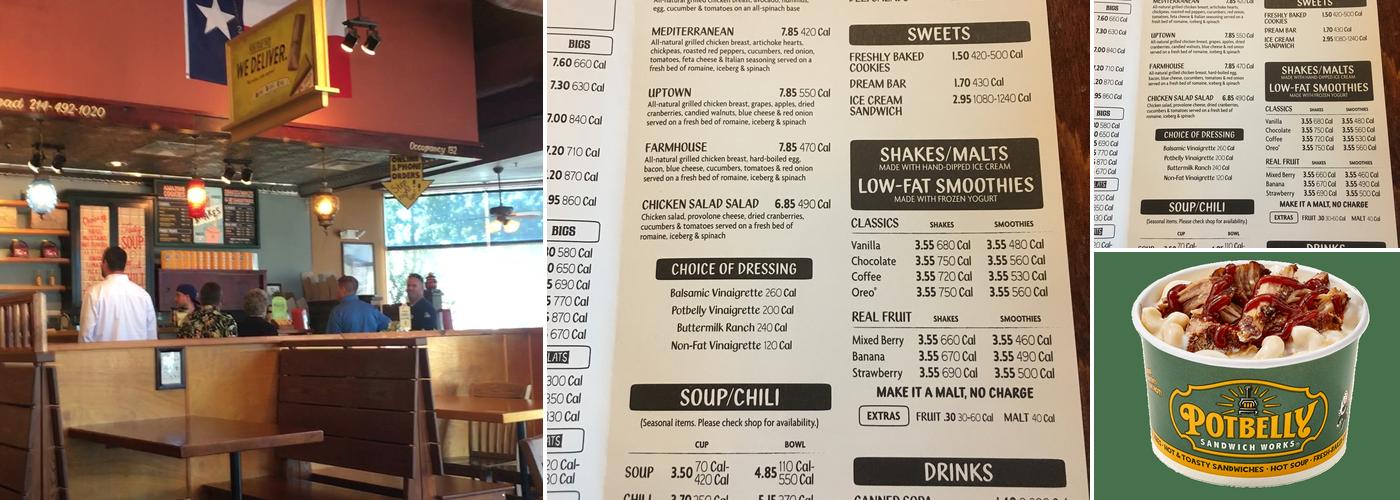 Potbelly Menu
