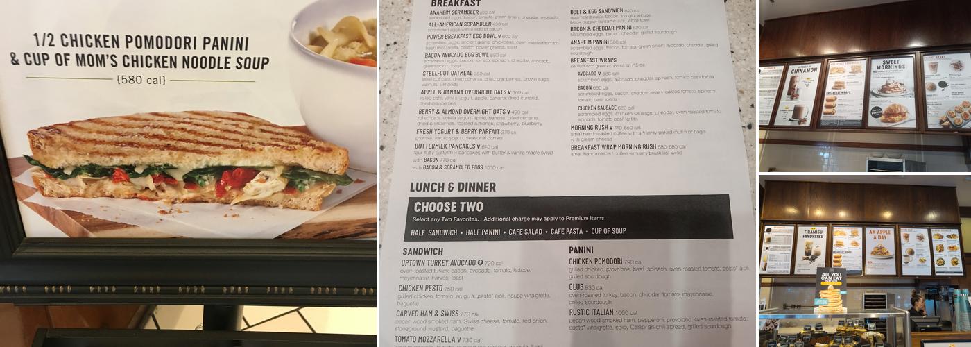 Corner Bakery Menu
