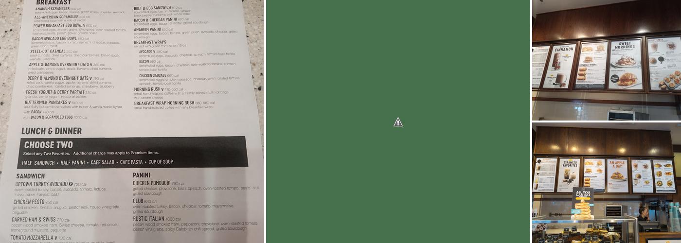Corner Bakery Menu