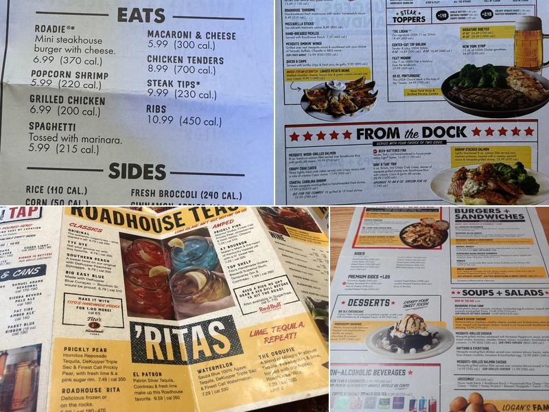 Logan's Roadhouse Menu