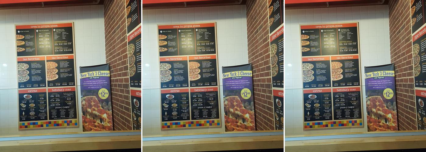 Peter Piper Pizza Menu