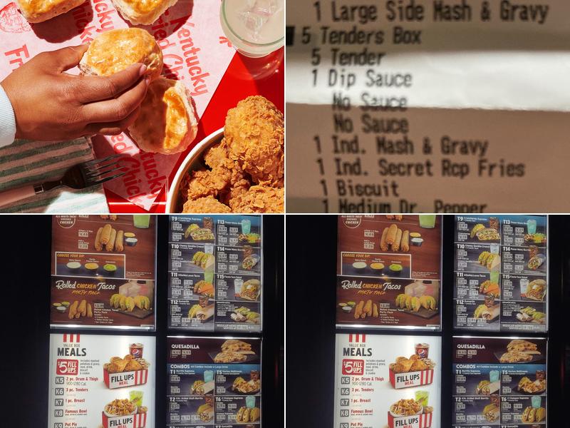 KFC Menu
